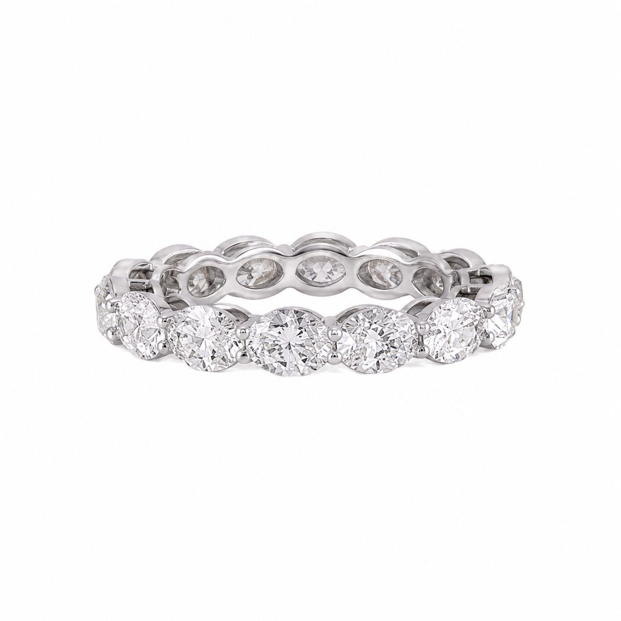 3.5 CT Oval Diamond Eternity Band